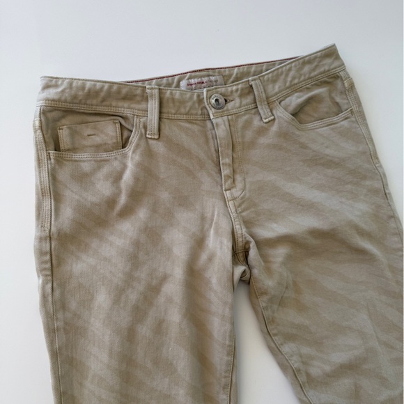 Banana Republic-Heritage-Khaki Tan-Zebra-Zipper Detail-Skinny-Pant-Safari-28 - Picture 8 of 15